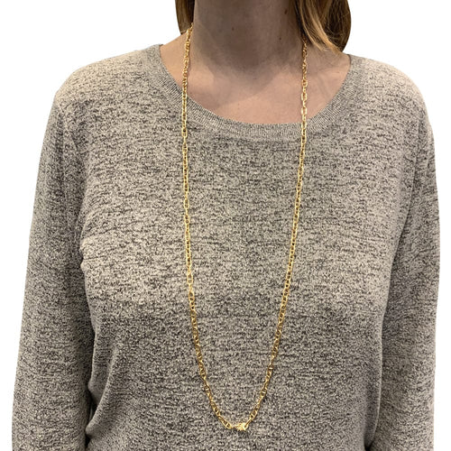 Collier Sautoir Cartier en or jaune, maille marine. 58 Facettes 30109