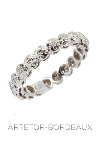 Bague 52 Alliance diamants 58 Facettes 33101