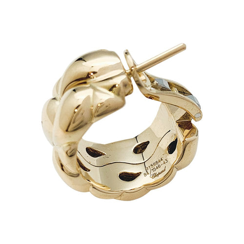Boucles d'oreilles Créoles Chopard, modèle "Casmir", 2 ors. 58 Facettes 30032