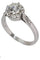 Bague 56 Solitaire ancien diamant 1.21 carat 58 Facettes 36871