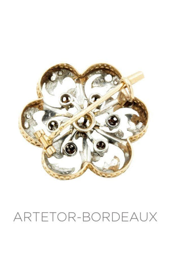 Broche Broche fleur ancienne 58 Facettes 13621