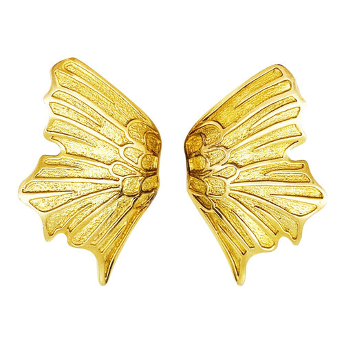Boucles d'oreilles Boucles d'oreilles Lalaounis "Ailes" en or jaune. 58 Facettes 30512