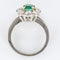 Bague 59 Bague marguerite émeraude et diamants 58 Facettes 19-317-51