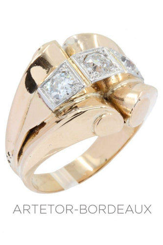 Bague 56 Bague tank diamants 58 Facettes 31601