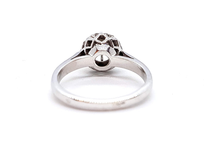 Bague 51 Bague Solitaire Or blanc Diamant 58 Facettes 05325CD