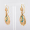 Boucles d'oreilles Pendants d'oreilles anciens turquoises et perles fines 58 Facettes 17-326A