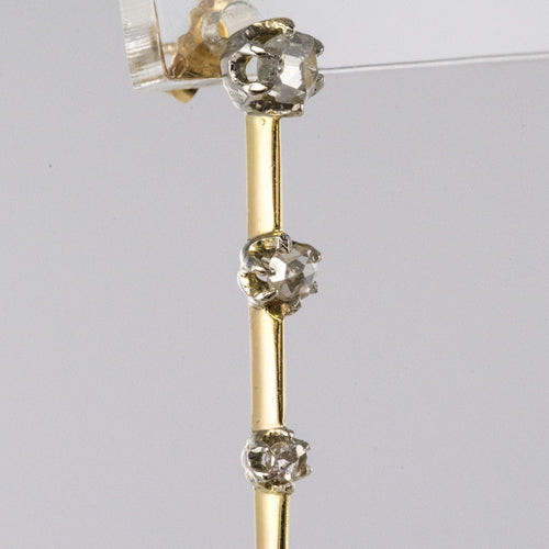 Boucles d'oreilles Pendants d'oreilles anciens diamants et tourmalines 58 Facettes AR0007461