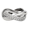 Bague 51 Bague Poiray "Tresse" en or blanc et diamants. 58 Facettes 29941