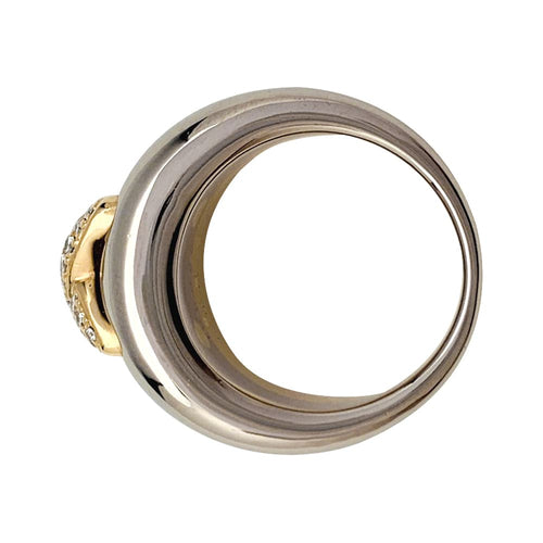 Bague 56 Bague Chaumet, "Liens", deux ors et diamants. 58 Facettes 29871