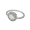 Bague 51 Solitaire Lorenz Bäumer "Aimer pour vivre" en or blanc et diamants. 58 Facettes 30477