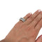 Bague 47 Bague pavage or blanc et diamants. 58 Facettes 29943