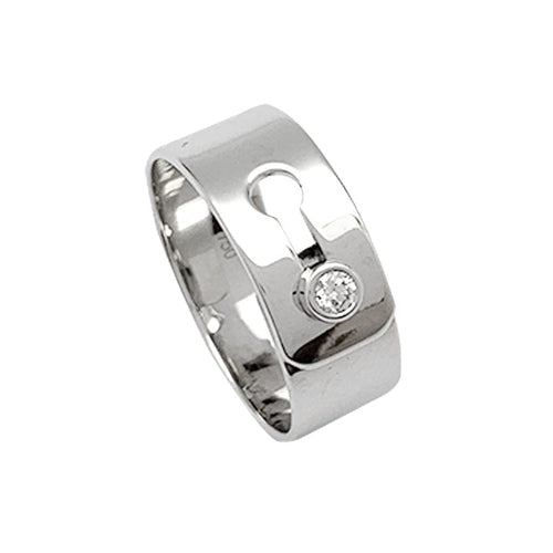 Bague 52 Bague Dinh Van, "Serrure", en or blanc et diamant. 58 Facettes 30093