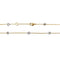 Collier Collier en deux tons d'or serti de 15 diamants en serti clos. 58 Facettes 30534