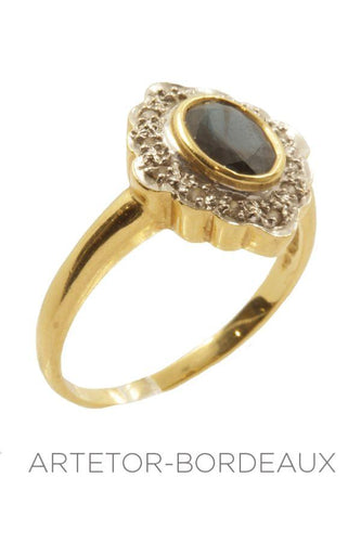 Bague 53 Bague moderne saphir 58 Facettes 2151