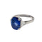 Bague 52 Bague or blanc, saphir 6,8 carats épaulé de diamants. 58 Facettes 30387