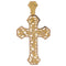 Pendentif Croix en or et feuilles de lierre 58 Facettes AP28