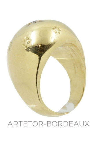 Bague 49 Bague boule ancienne 58 Facettes 15651
