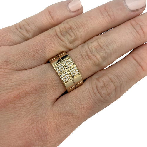 Bague 53 Bague Hermès, "Nil", or jaune, diamants. 58 Facettes 30085
