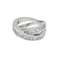 Bague 50 Bague Chopard or blanc, diamants carrés. 58 Facettes 30000
