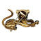 Broche Broche Fred, "Panthère", or jaune, émail, diamants, émeraudes. 58 Facettes 30324