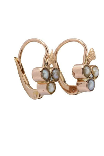 Boucles d'oreilles Dormeuses  perles fines 58 Facettes 25951