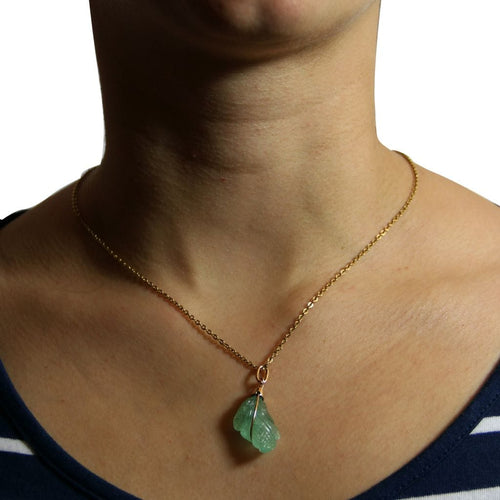 Pendentif Pendentif Emeraude gravée Or 58 Facettes CVP10