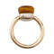Bague 54 Bague Pomellato "Nudo" en or rose 750/000 sertie d'une citrine. 58 Facettes 30328