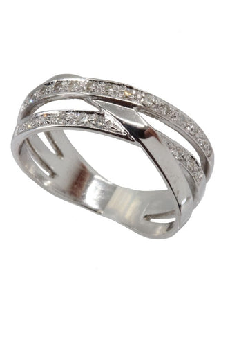 Bague 51 Bague moderne diamants 58 Facettes 038341-1