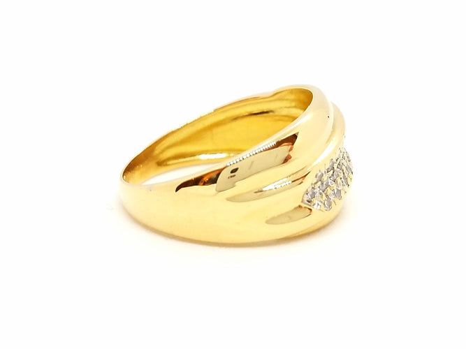 Bague 56 Bague Or jaune Diamant 58 Facettes 718702CN