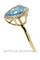 Bague 58 Bague topaze et diamants 58 Facettes 21961