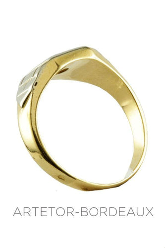 Bague Chevalière diamant 58 Facettes 3771