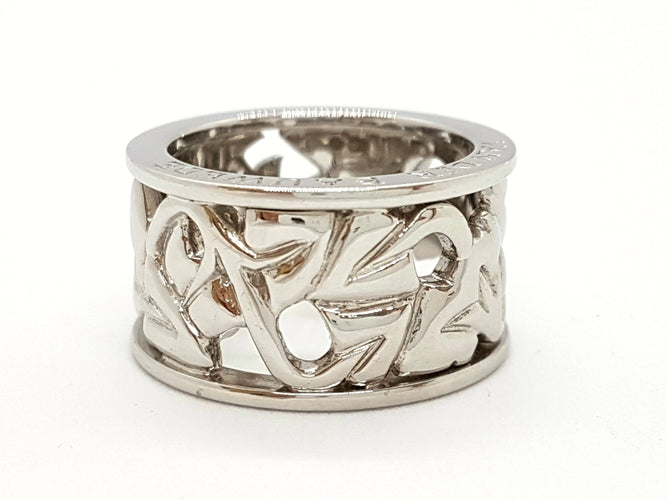 Bague 54 Van der Bauwede Bague Or blanc 58 Facettes 00043GD