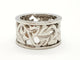 Bague 54 Van der Bauwede Bague Or blanc 58 Facettes 00043GD