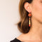 Boucles d'oreilles Boucles d'oreilles pendantes corail et or 58 Facettes 19-258