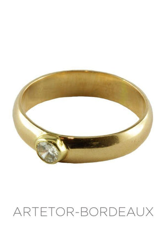 Bague 52 Solitaire moderne 0.20 carat 58 Facettes 22361