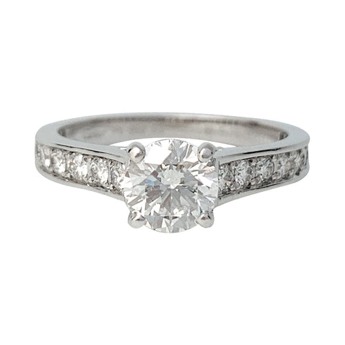 Bague 51 Bague Cartier "1895" en platine, diamant 0,75 carat. 58 Facettes 29844-1