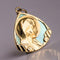 Pendentif Médaille vierge or et nacre 58 Facettes CVP14