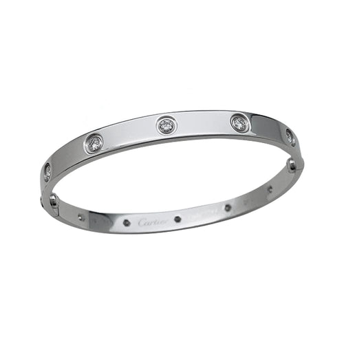 Bracelet Bracelet Cartier ,"Love", en or blanc et diamants. 58 Facettes 29997