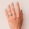 Bague 56 Alliance diamants émeraudes 58 Facettes 15-378-56