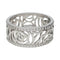 Bague 55 Bague Chanel, modèle "Camélia", en or blanc et diamants. 58 Facettes 29353-1