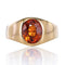 Bague 57 Bague homme grenat spessartite 58 Facettes 18-053