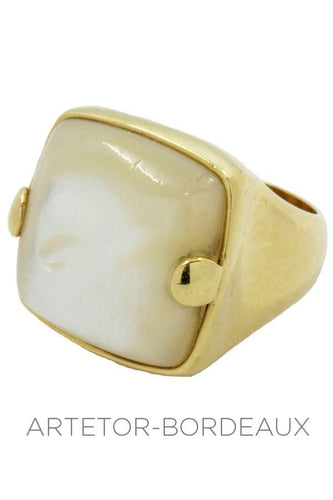 Bague 56 Bague jonc nacre 58 Facettes 12121