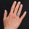 Bague 55 Bague art déco diamants saphirs hexagonale 58 Facettes 20-577-55
