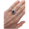 Bague 54 Bague en or blanc, rubis ovale entouré de diamants. 58 Facettes 27163