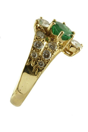 Bague 60 Bague émeraude et diamants 58 Facettes 21361