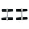 Boutons de manchette Boutons de manchette Boucheron en or blanc, agate verte et onyx. 58 Facettes 30562