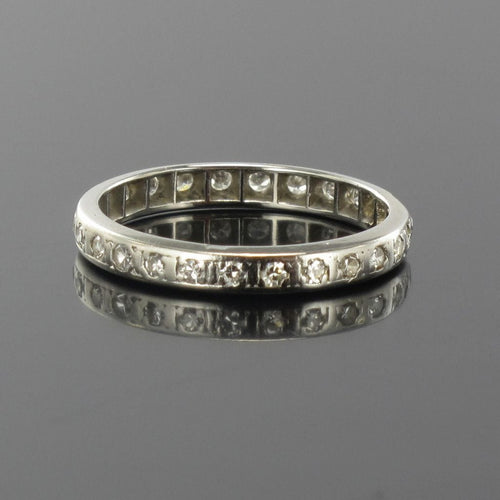 Bague 57 Bague alliance platine diamants 58 Facettes 16-184-57