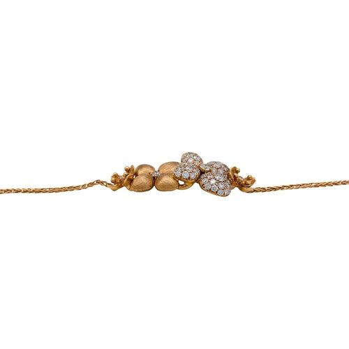Bracelet Bracelet Chaumet "Astres d'or" en or rose et diamants. 58 Facettes 29881