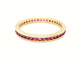 Bague 55 Bague Alliance Or jaune Rubis 58 Facettes 06276CD