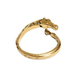 Bague 54 Bague cheval or jaune 58 Facettes 1-873/2